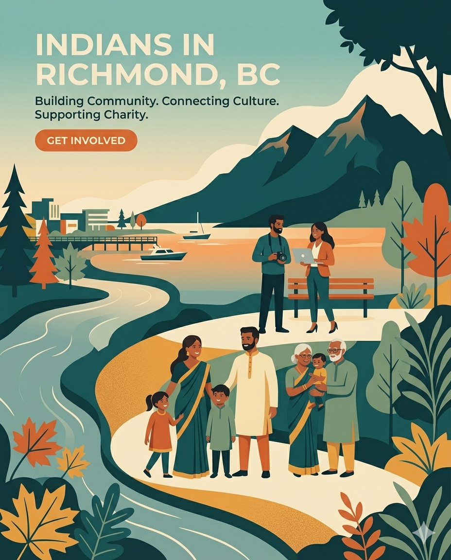 Illustration of a Richmond community gathering